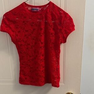 Sheer Lace T-Shirt from Edikted